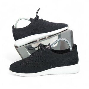 Cole Haan 2 ZeroGrand Stritchlite Knit Oxfords Women's 5B Black White W11511